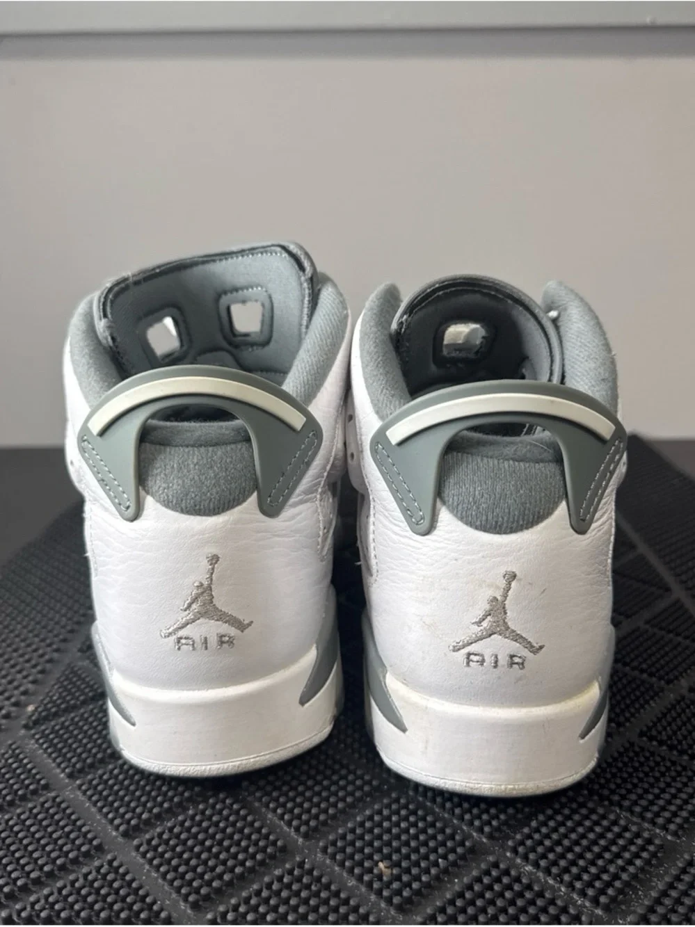 Jordan Kids White and Gray High-Top Sneakers